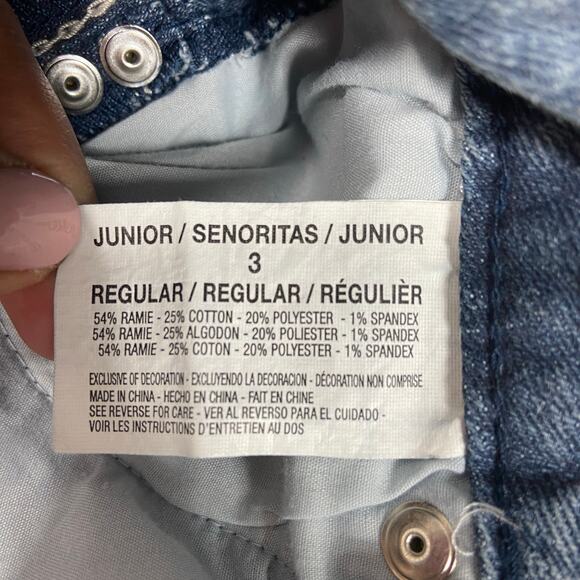 Grane Junior Low Rise Distressed Skinny Jeans Size 3 - Picture 9 of 9